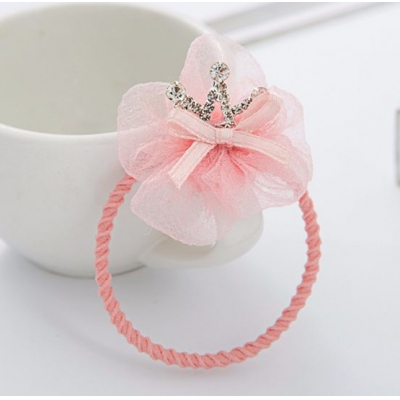 Charming design beautiful flower with crown hair bands for girls